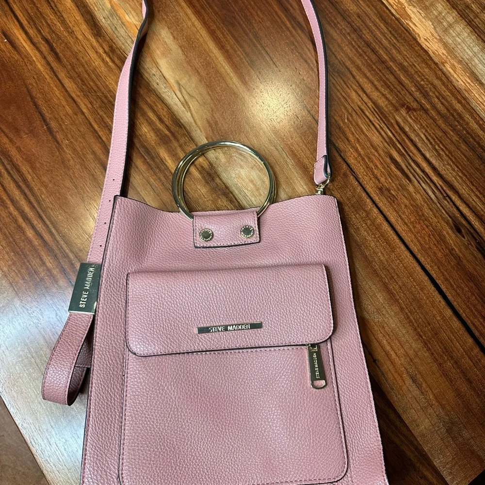 Steve Madden Pink Shoulder Bag Set with Modern Design - Picture 7 of 7
